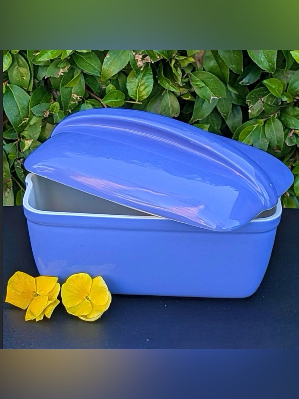 Delphinium Blue Refrigerator Dish by Hall for Westinghouse